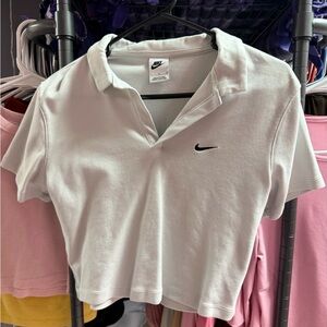 Nike Women's White Crop Top